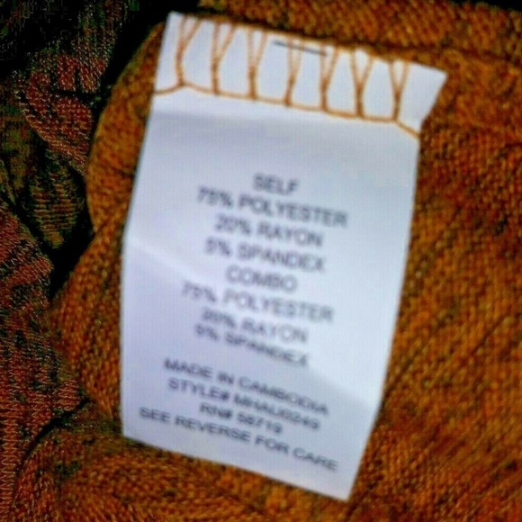 Notations top OVERSIZED pullover knit, sweater top mustard/ ocre heathered - Picture 7 of 7